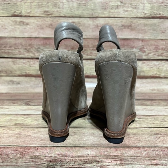 Camilla Skovgaard Brown Suede Slingback Wedge Sandals - Picture 2 of 8